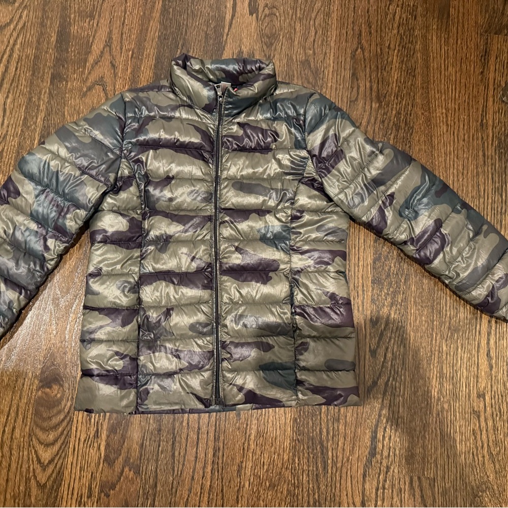 Aqua Kids Camo Puffer Jacket